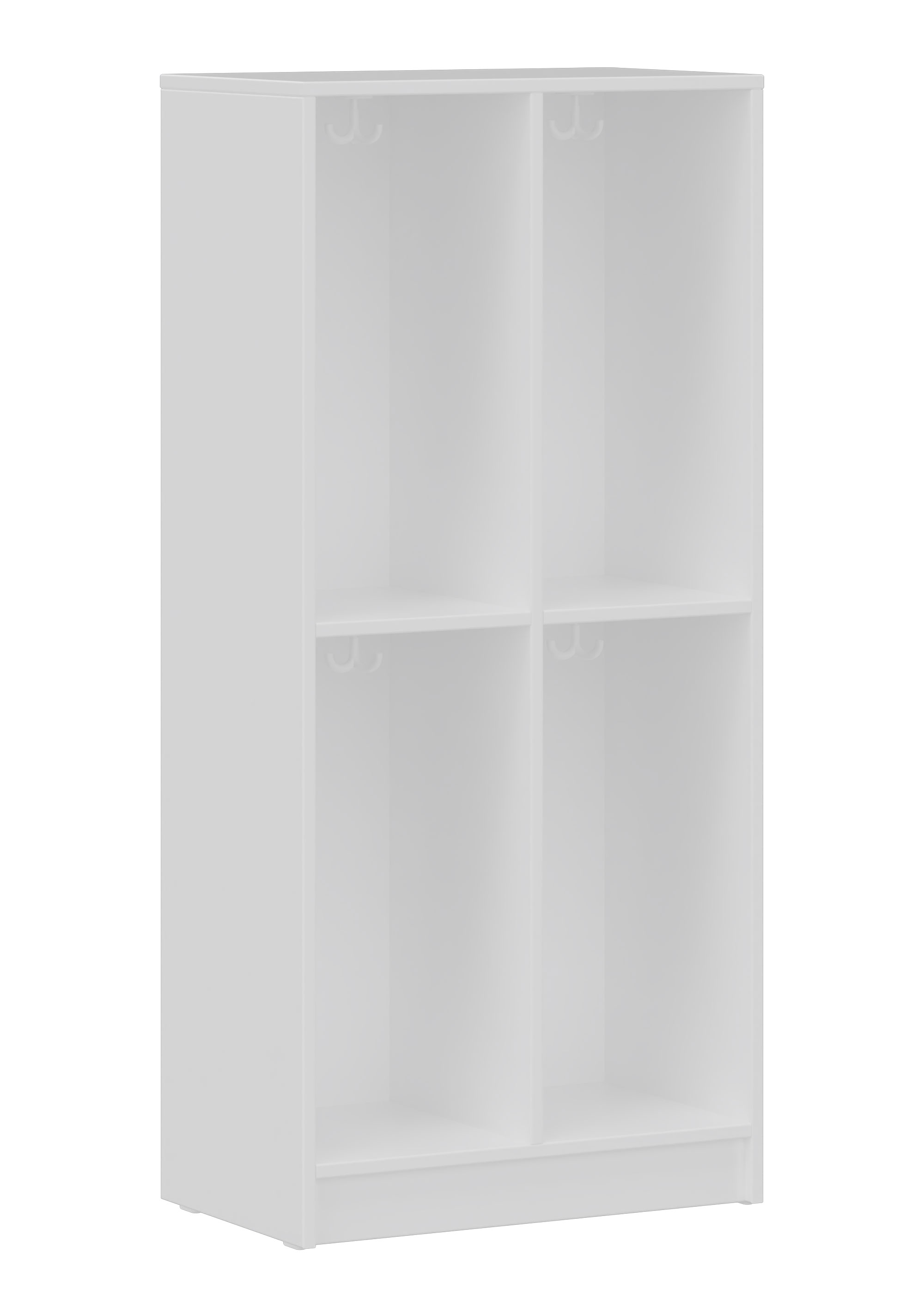 hej Fachgarderobe F mit 30,8 cm Fachbreite Größe 3/4, 4 Fächer