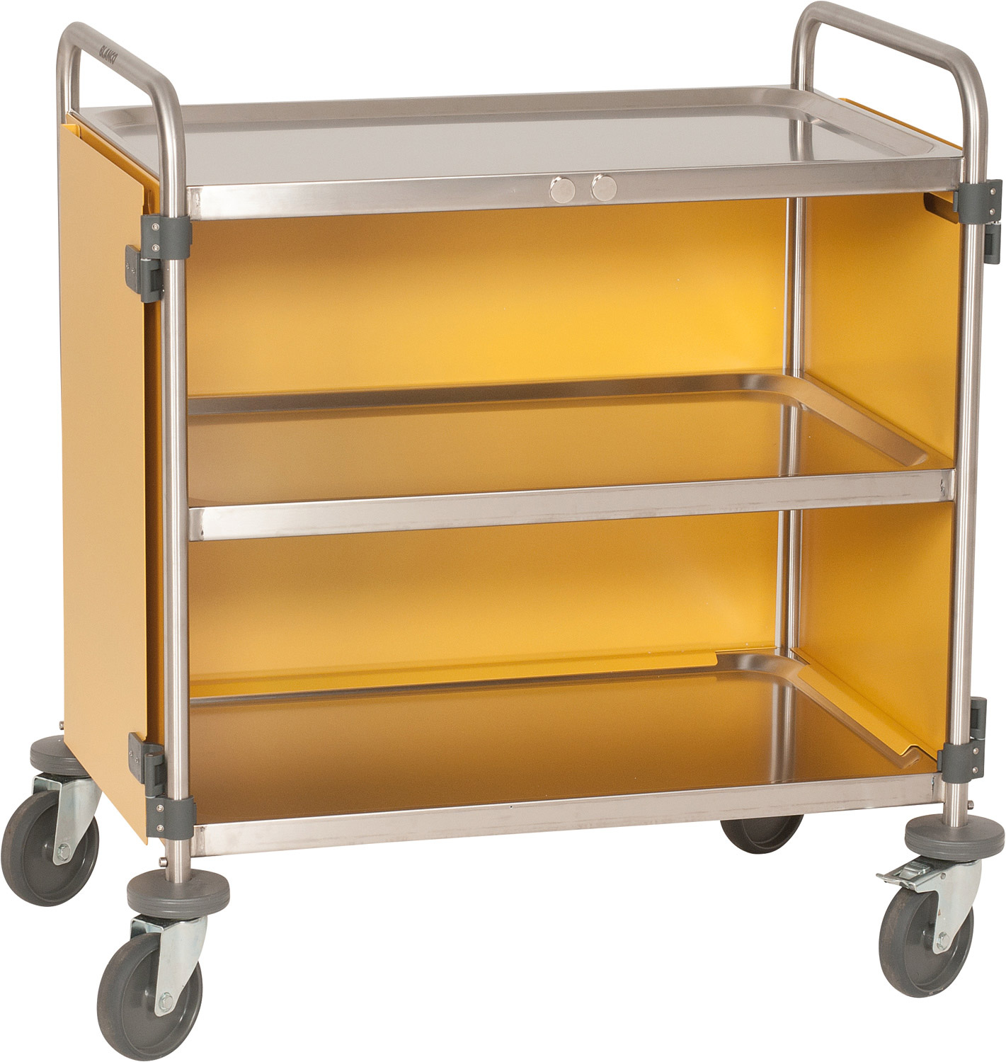 Servierwagen mit Verkleidung ginstergelb