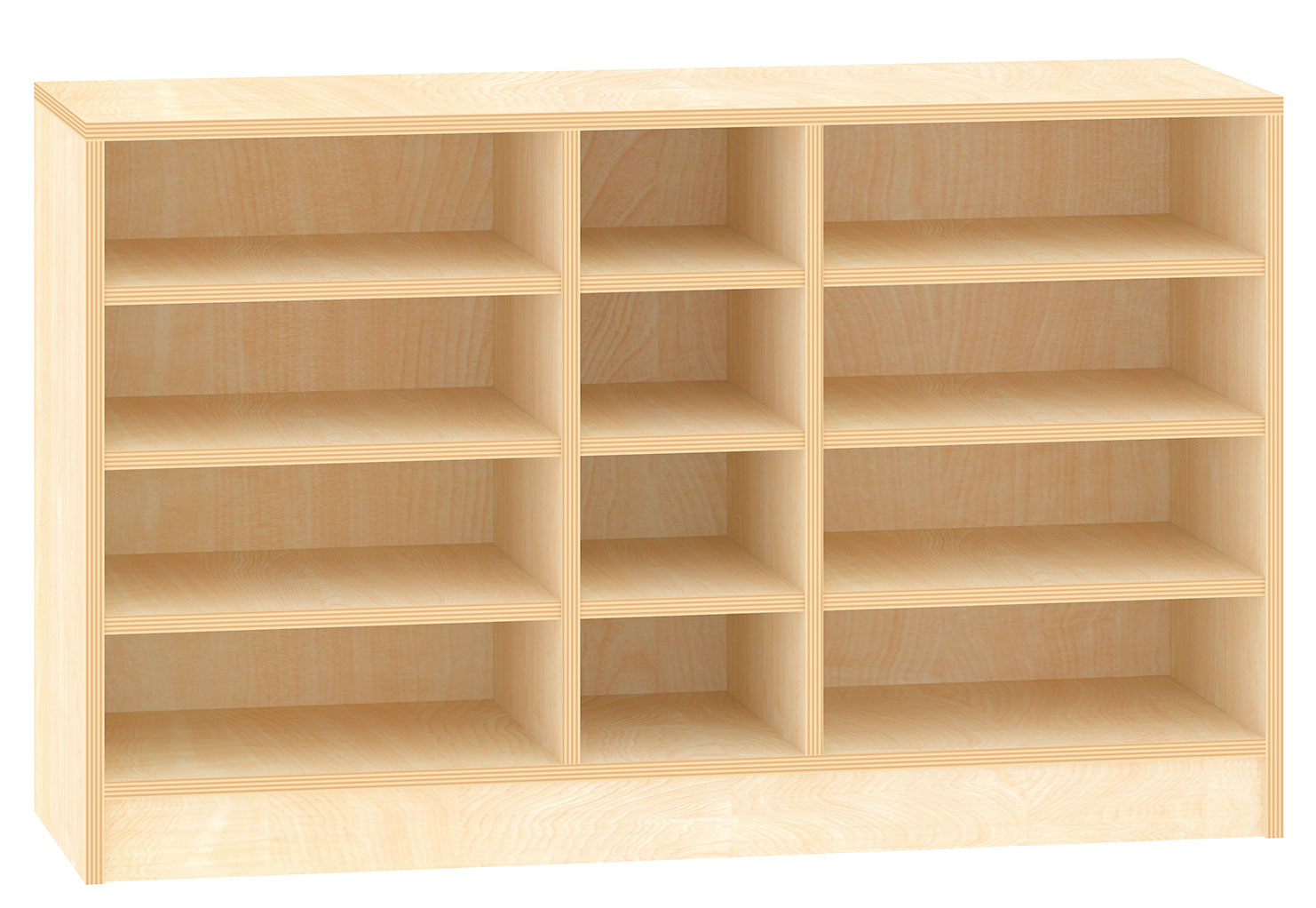Raumteilregal für Materialkästen, Breite 125 cm