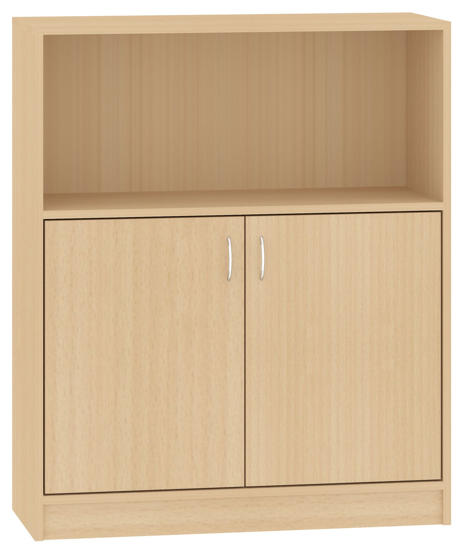 Regalschrank mit Türen, Breite 100 cm