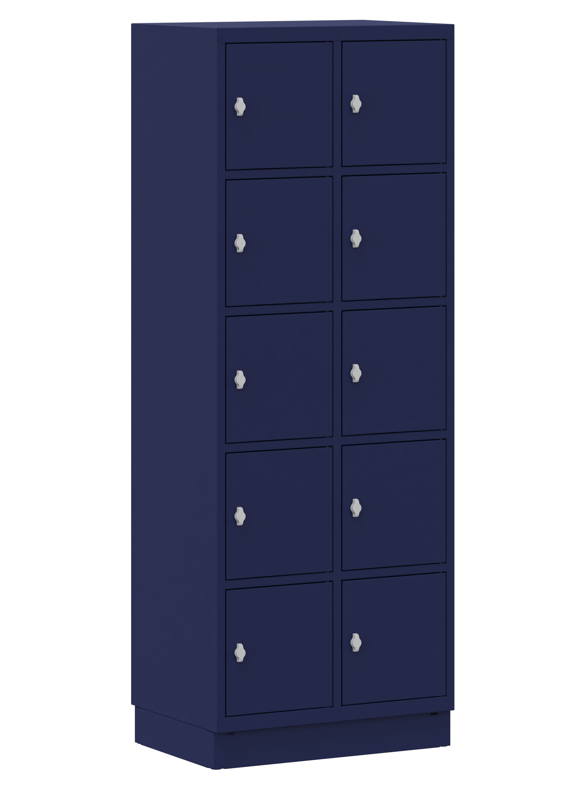 Schultaschenschrank 2x5 Fächer dunkelblau