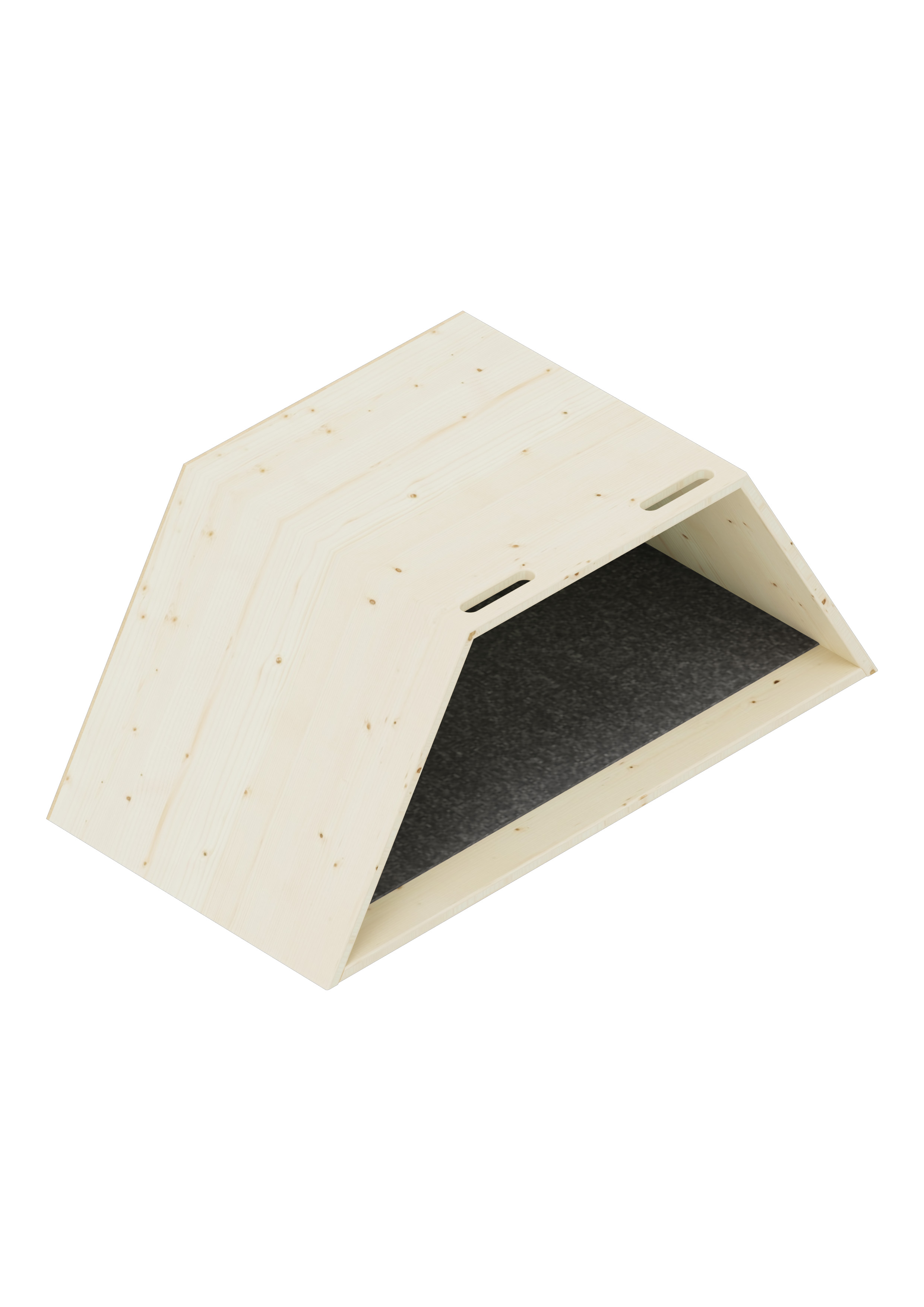 Lernwabe® Flip Halbe Wabe Größe S, Seiten grau, Rückwand hellgrün