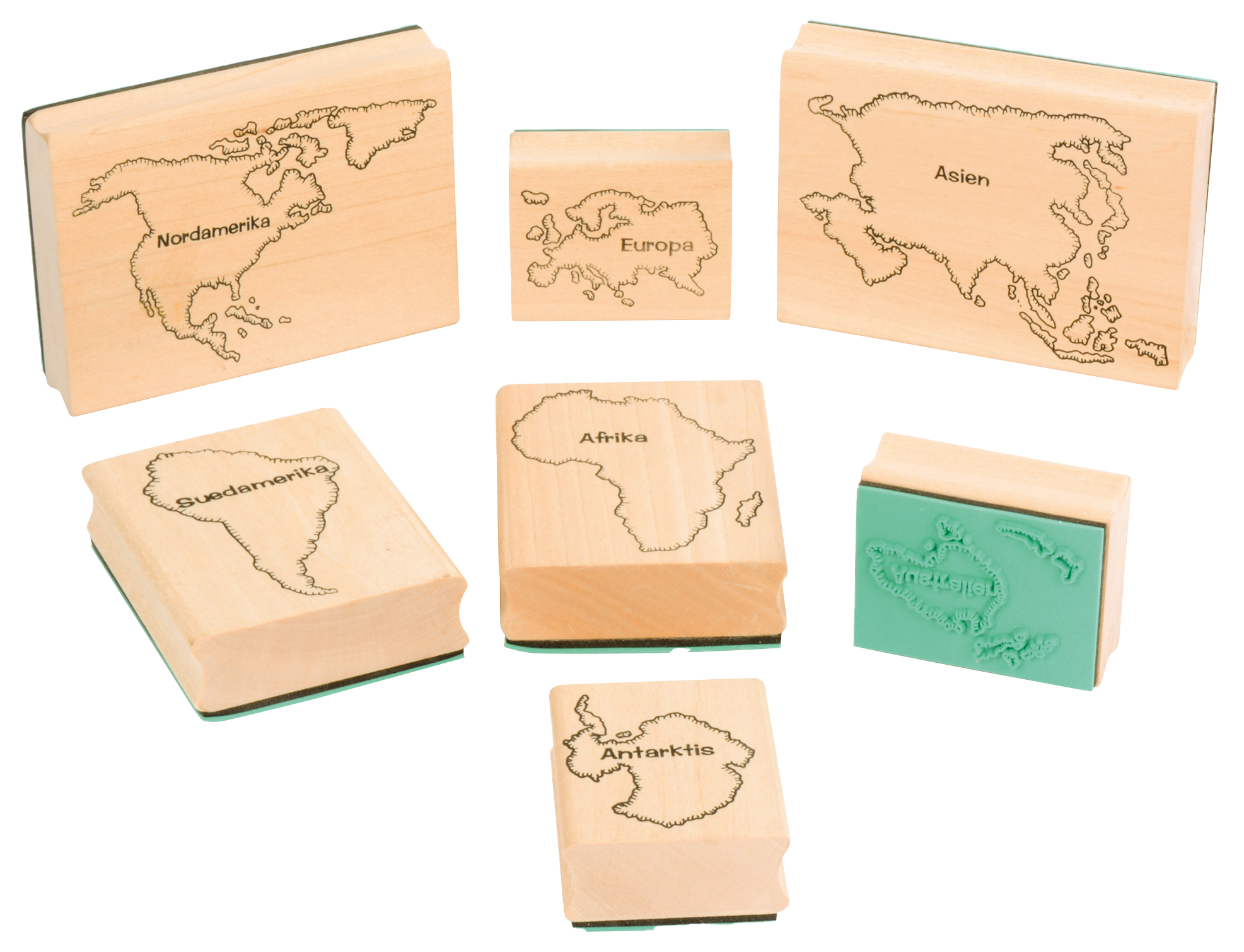 Stempel Weltkarte