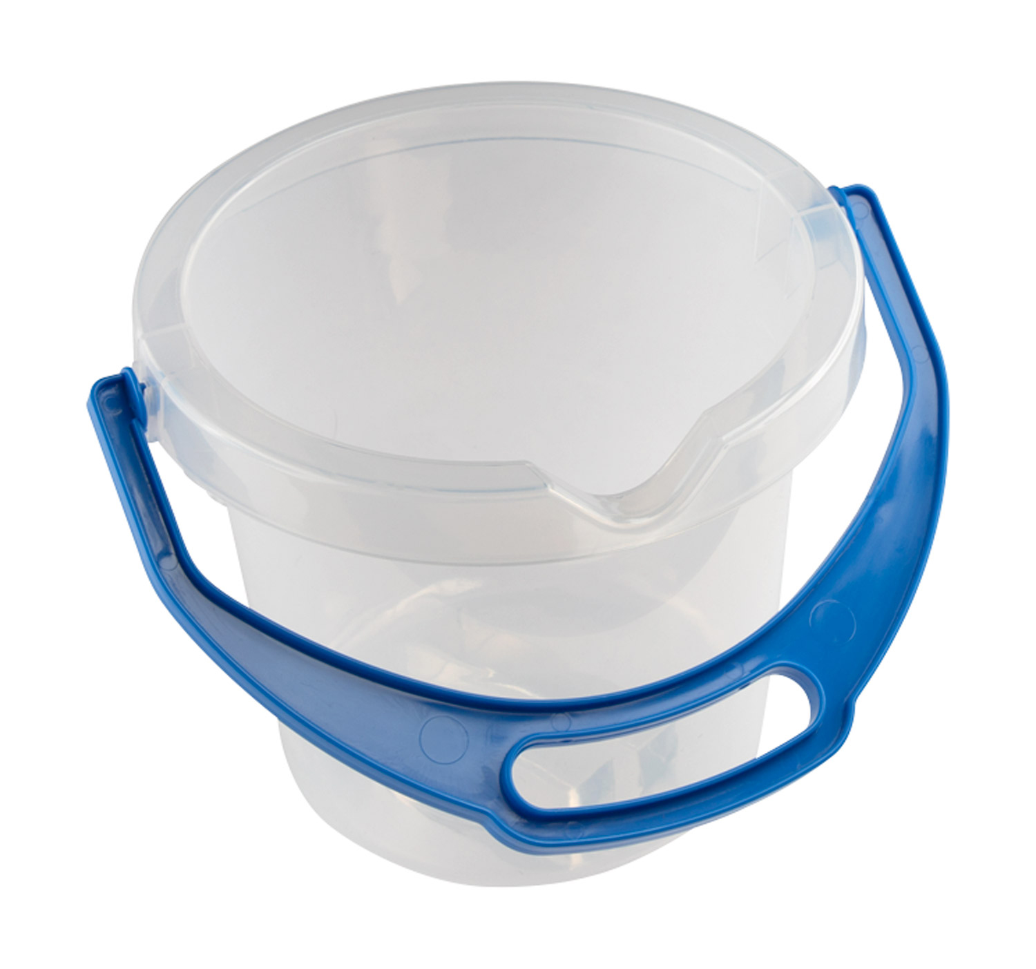 Eimer transparent mit Ausguss Eimer transparent mit Ausguss