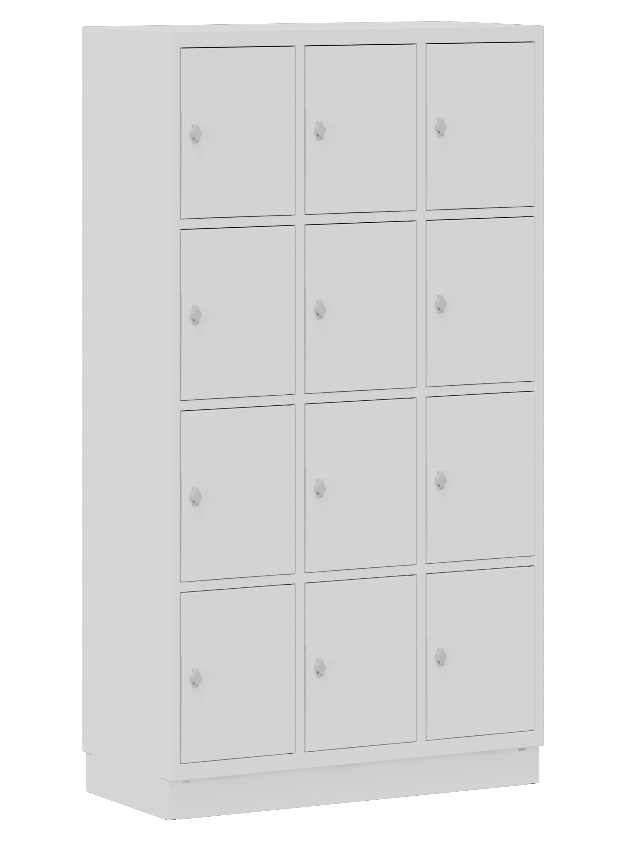 Schultaschenschrank 3x4 Fächer weiß
