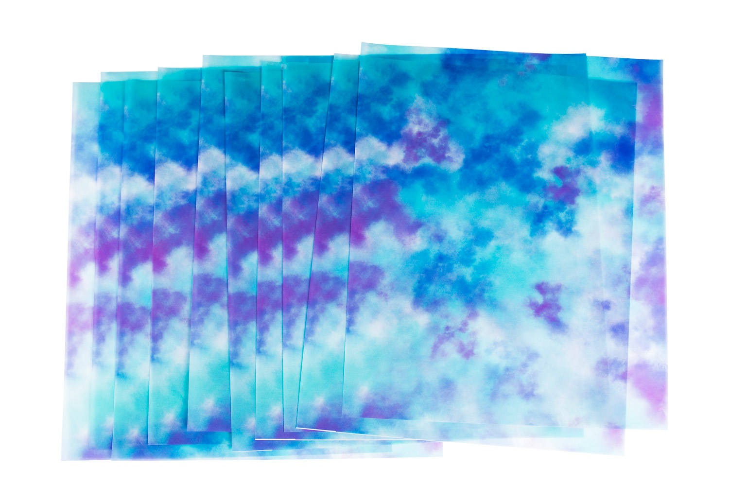 Transparentpapier Nebel blau  Transparentpapier Nebel blau