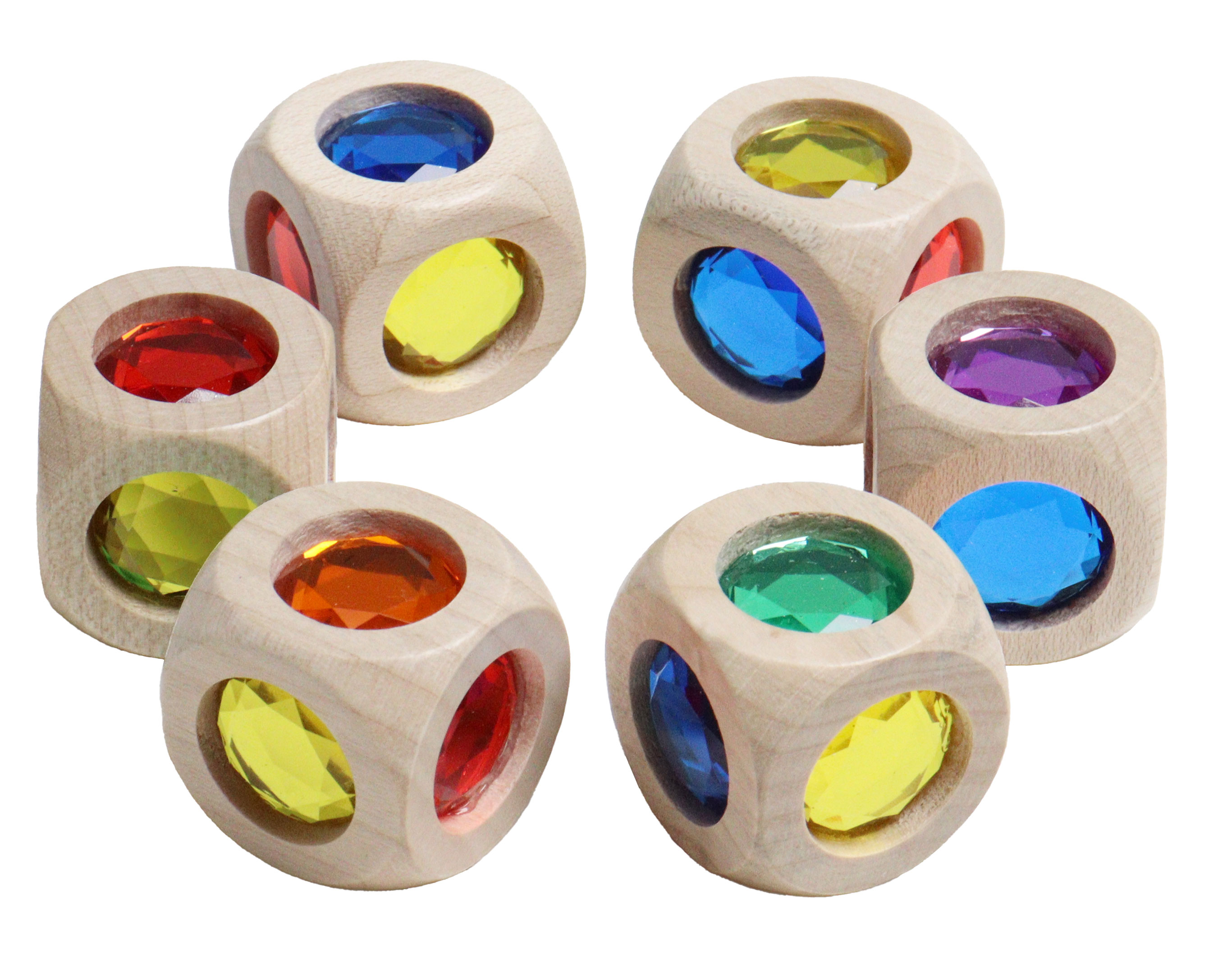 Regenbogenwürfel-Set mini