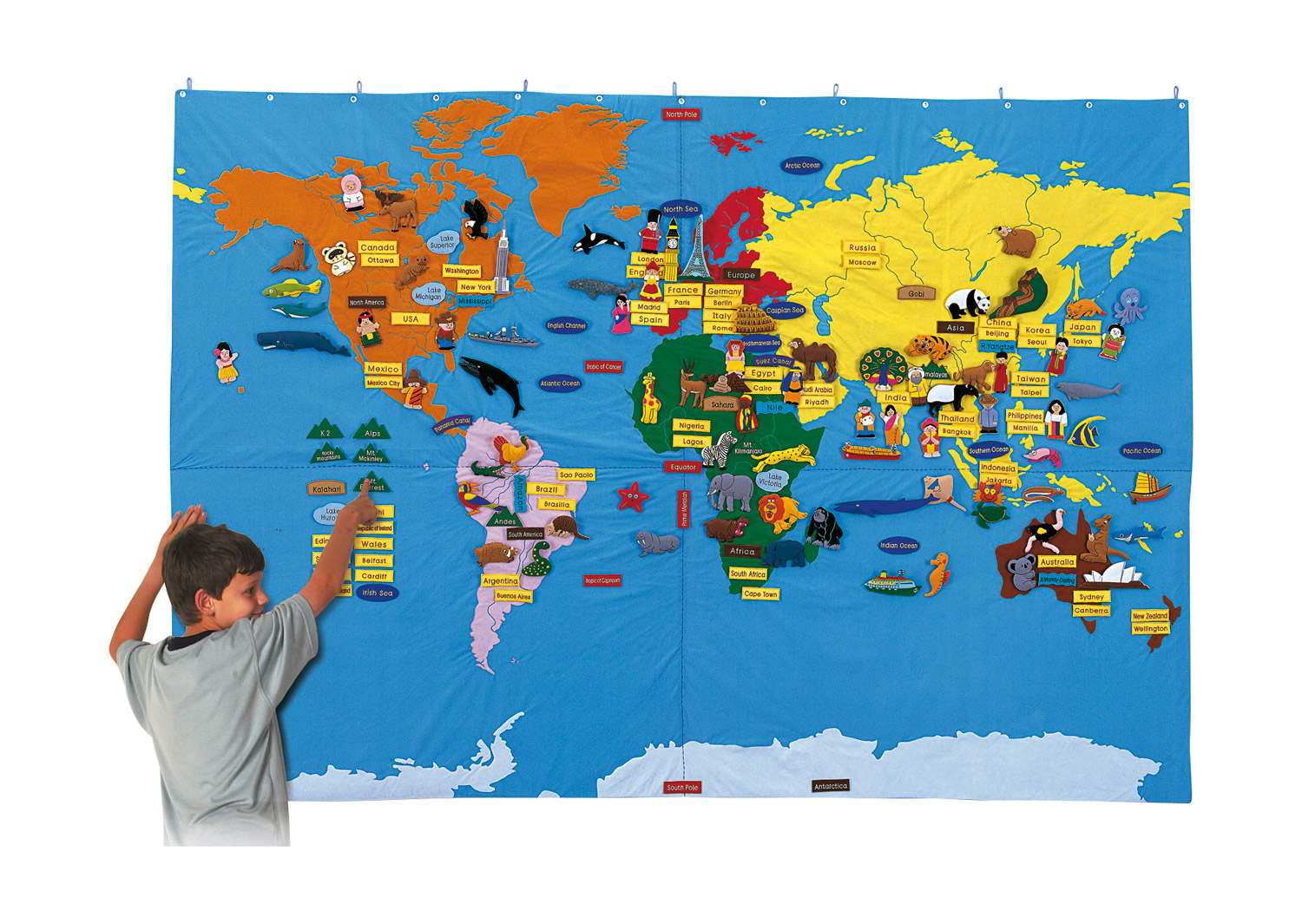 Riesen Weltkarte