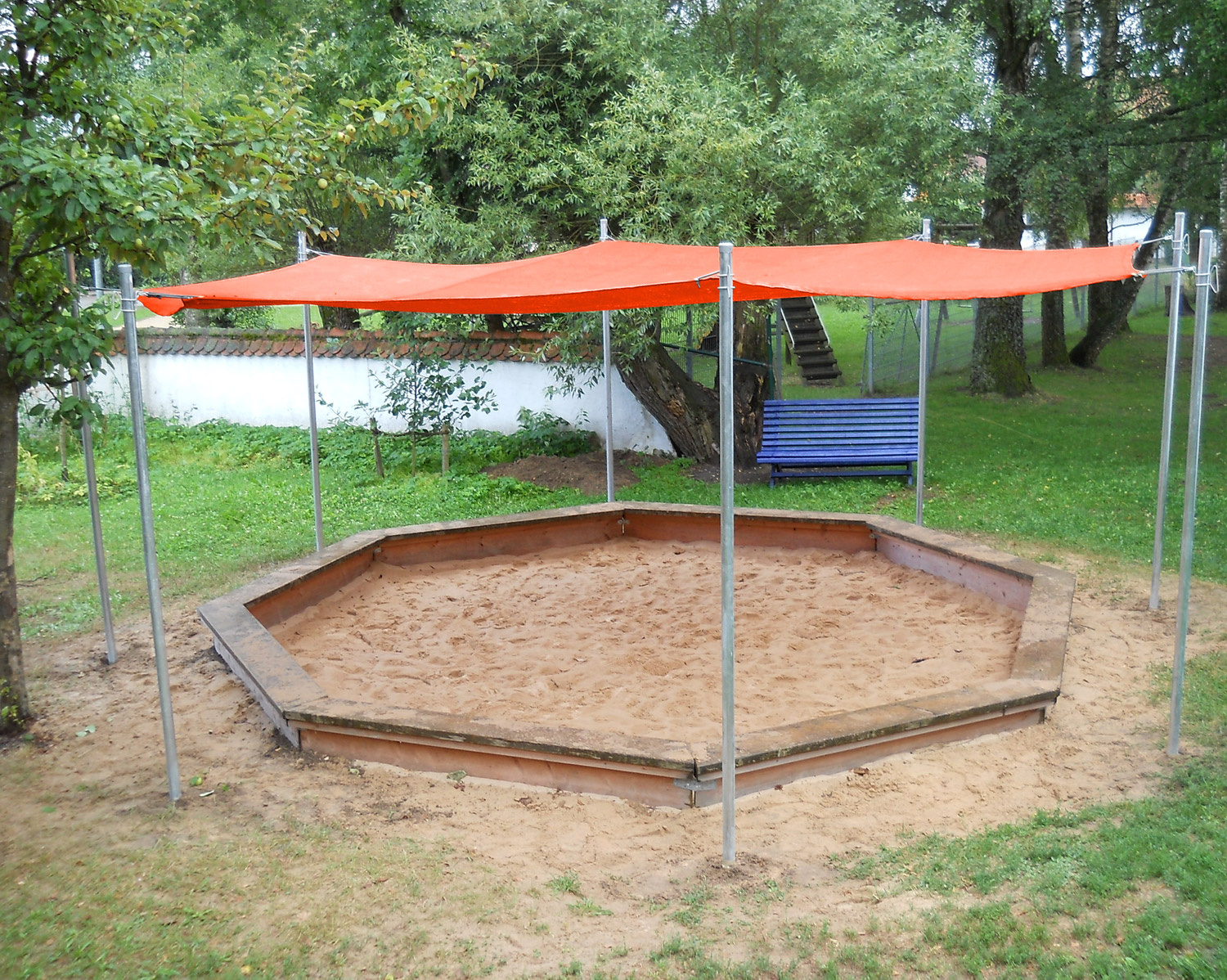 Sonnenschutz Sechseck orange