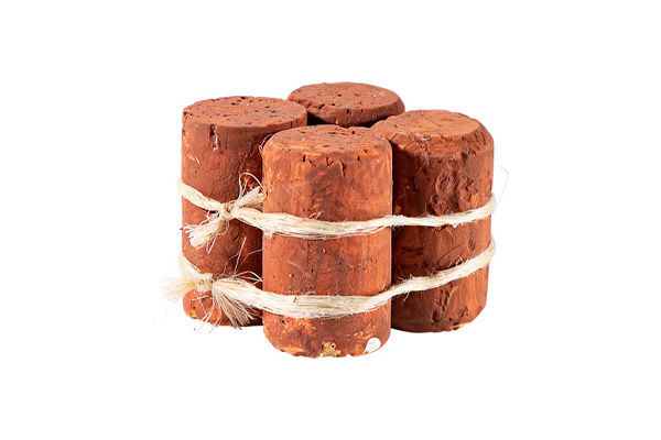 Zusammengebundene bemalte Korken Piraten Zusammengebundene bemalte Korken Piraten