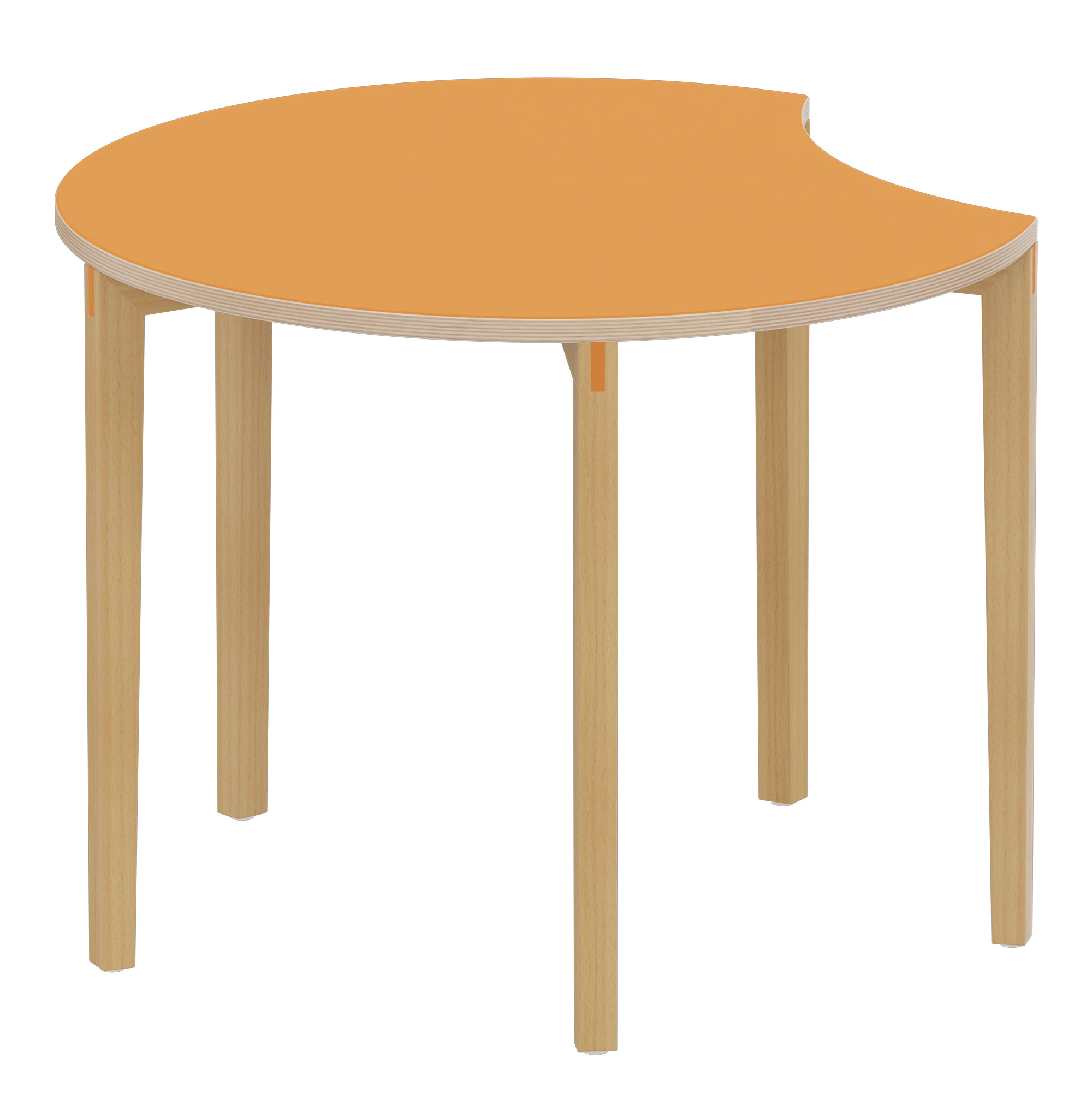 Tischplatte Doki Ø 100 cm orange