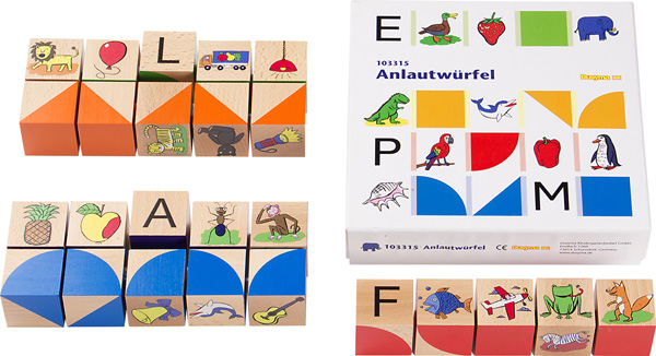 Anlautwürfel Anlautwürfel Spielinhalt