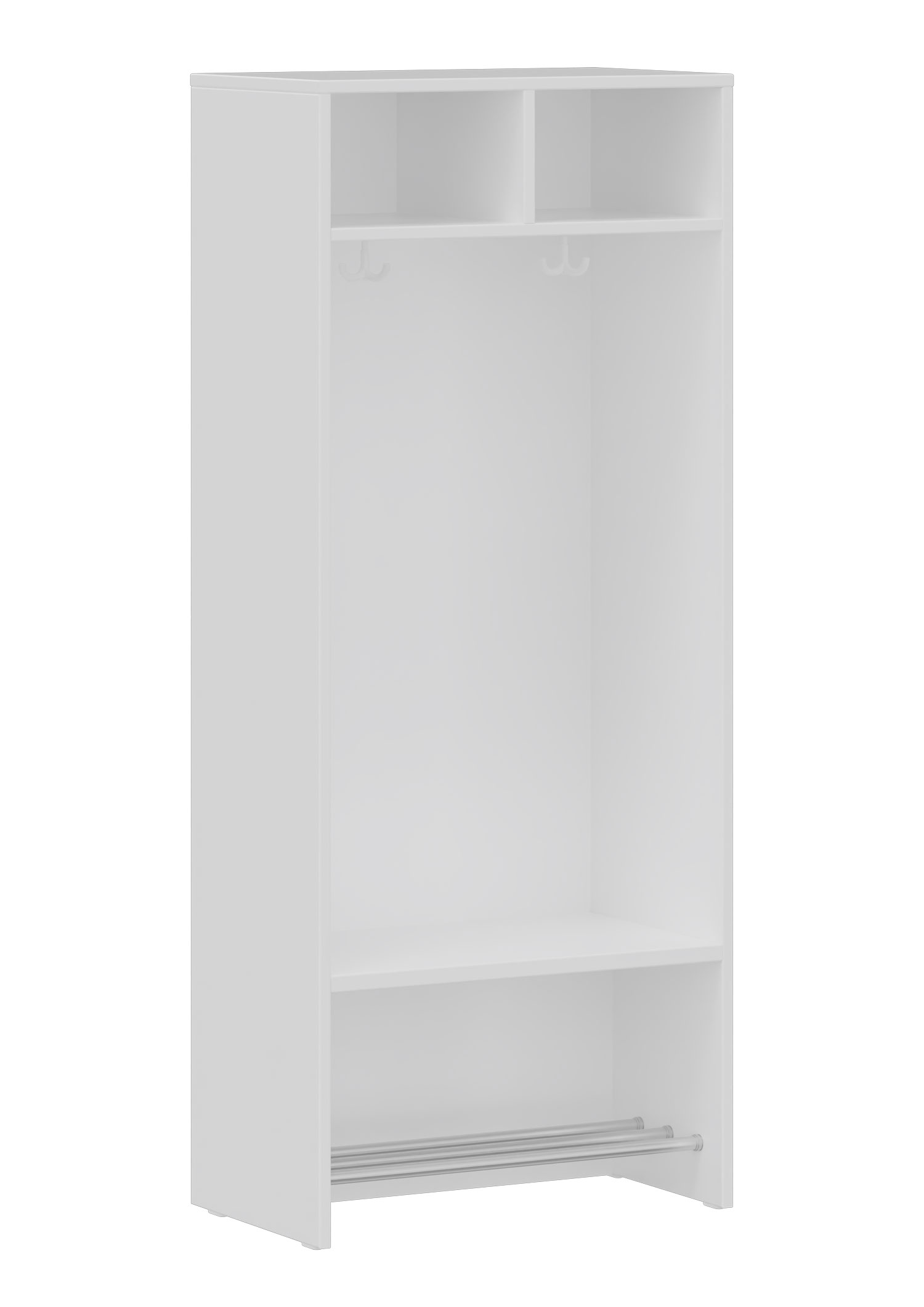 hej Regalgarderobe A mit 30,8 cm Fachbreite Größe 4, 2 Schrankfächer
