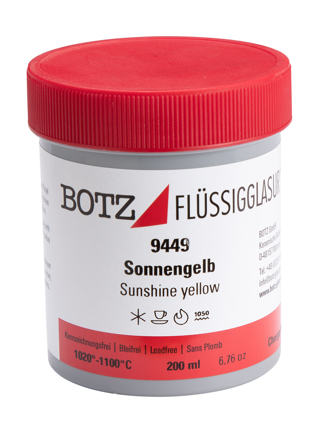 Flüssigglasuren glänzend sonnengelb